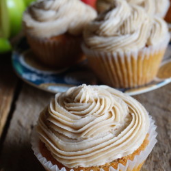 The BEST Apple Cider Cupcakes Cupcakes-Side-Light