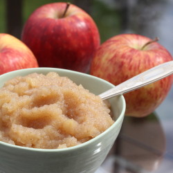 Homemade applesauce from Weaver's Orchard