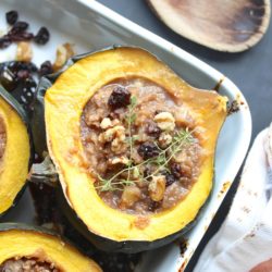 acorn squash with applesauce