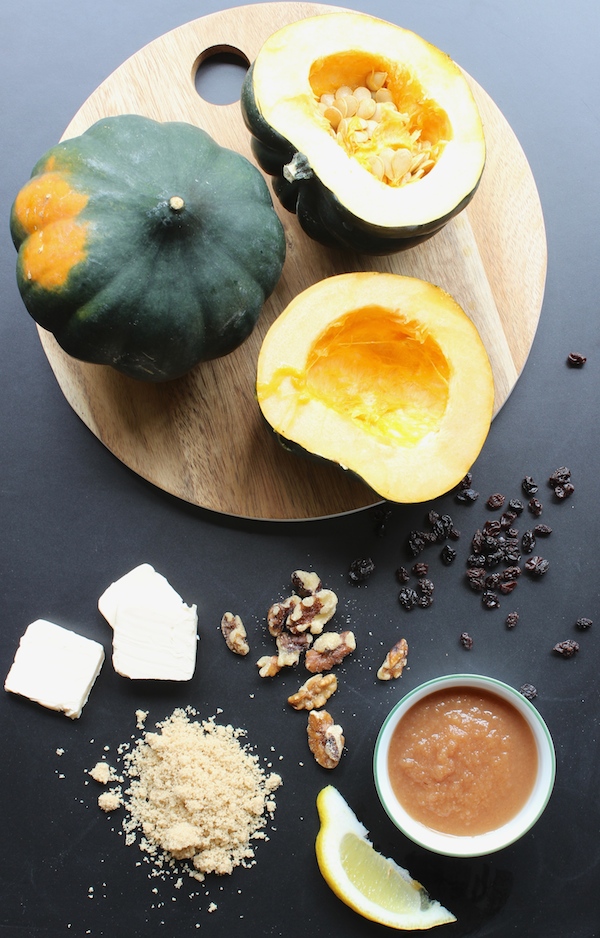 acorn squash with applesauce