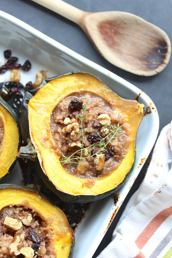 acorn squash with applesauce