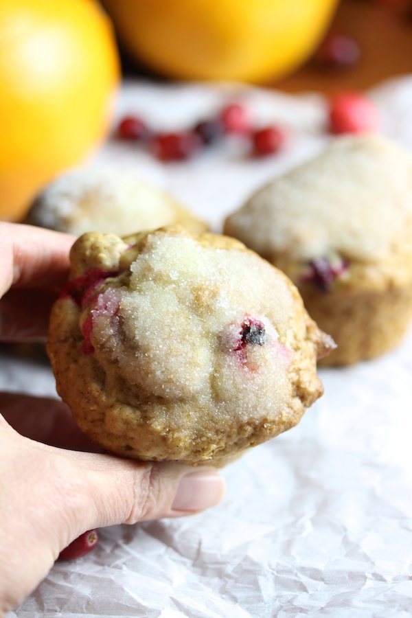 Vegan Cranberry Orange Muffins