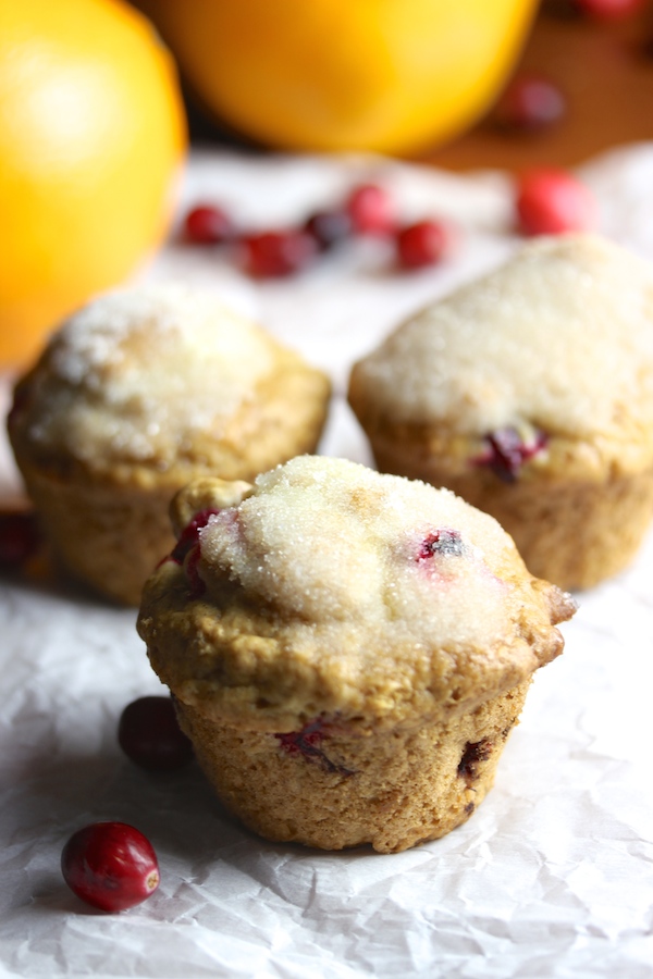 Vegan Cranberry Orange Muffins