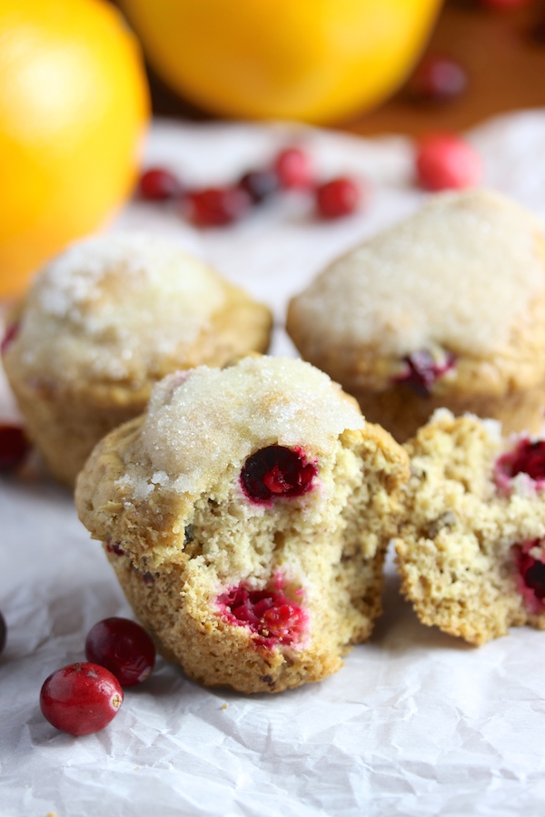 Vegan Cranberry Orange Muffins