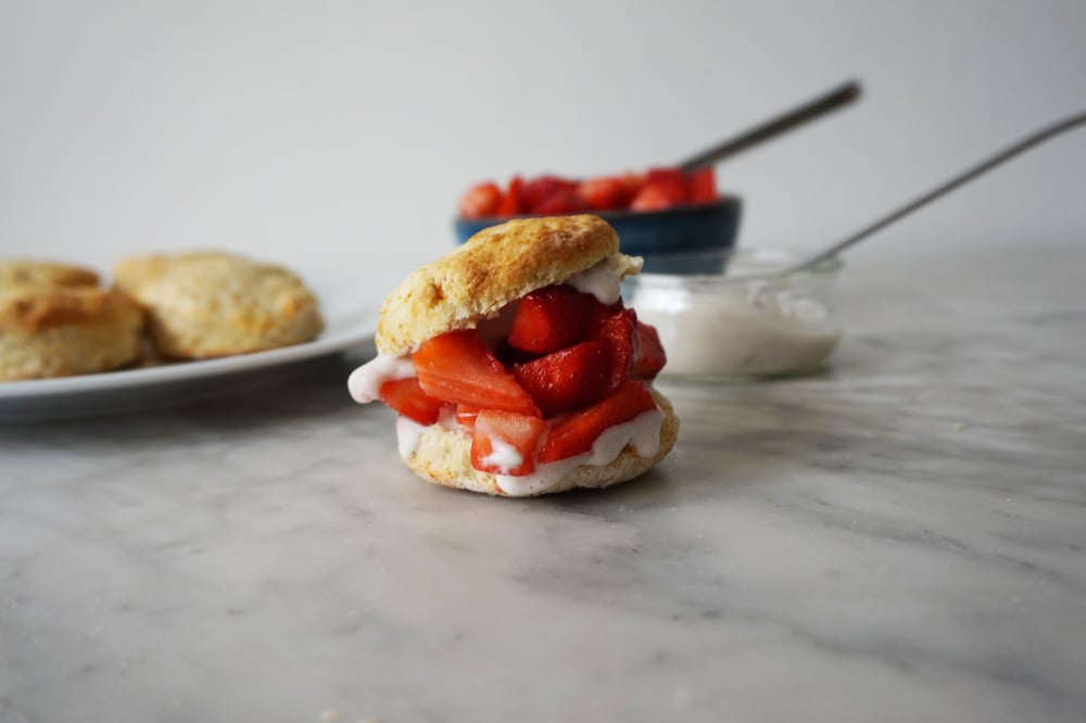 dairy-free strawberry shortcake