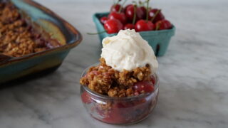 Sweet cherry crisp