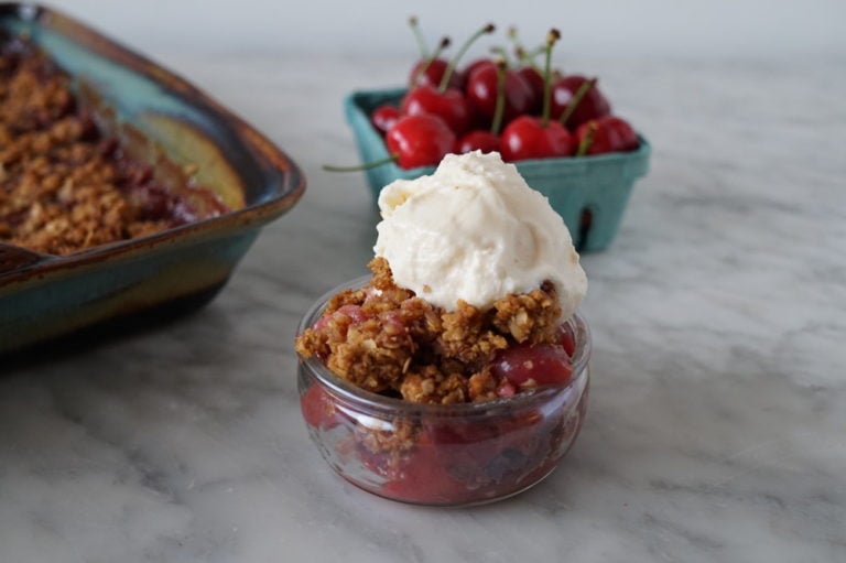 Sweet cherry crisp