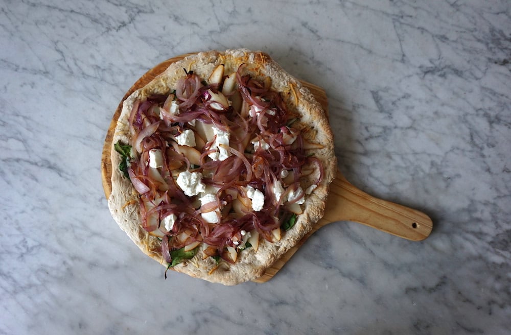 Pear recipes: pear pizza