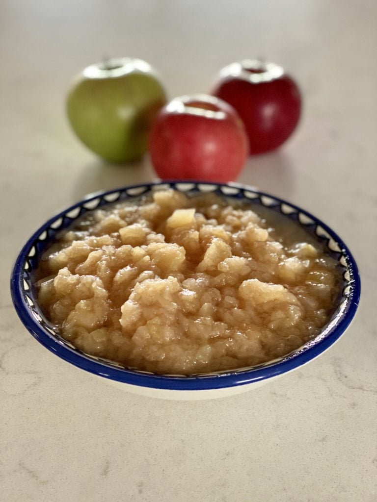 Chunky applesauce made in an InstantPot