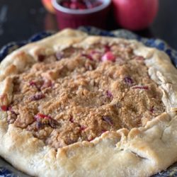 Delicious pple cranberry galette