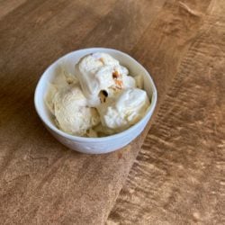 Grilled Peach Ice Cream