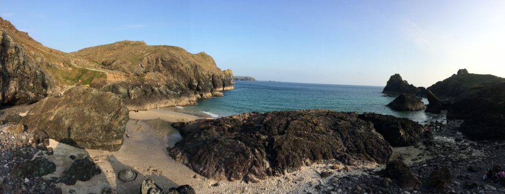 English seacoast near Falmouth, England