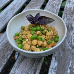 Chickpea & Green Pea Salad with Conebella Farm Cheese Chick-Pea