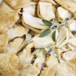 Rustic Apple Cabbage and Onion Tart rustictart