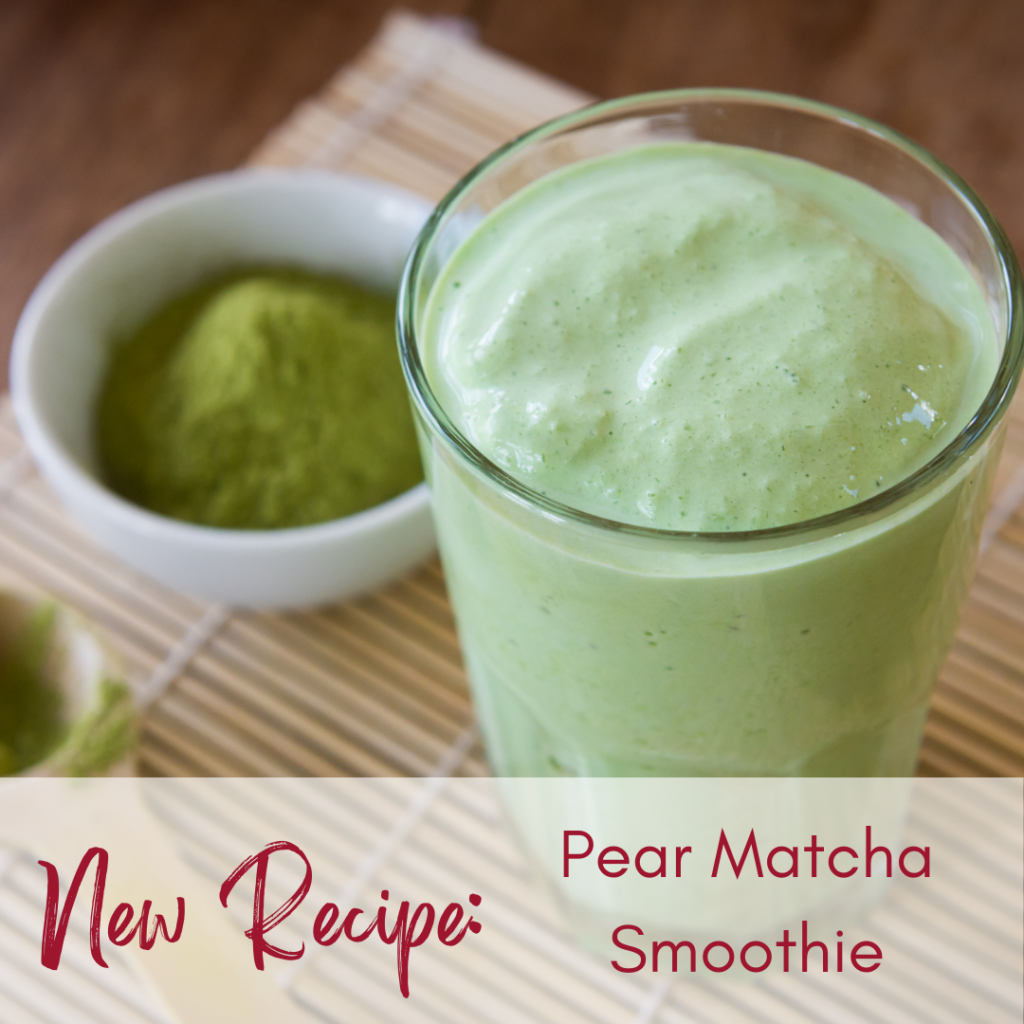 Pear Matcha Smoothie Weavers Orchard