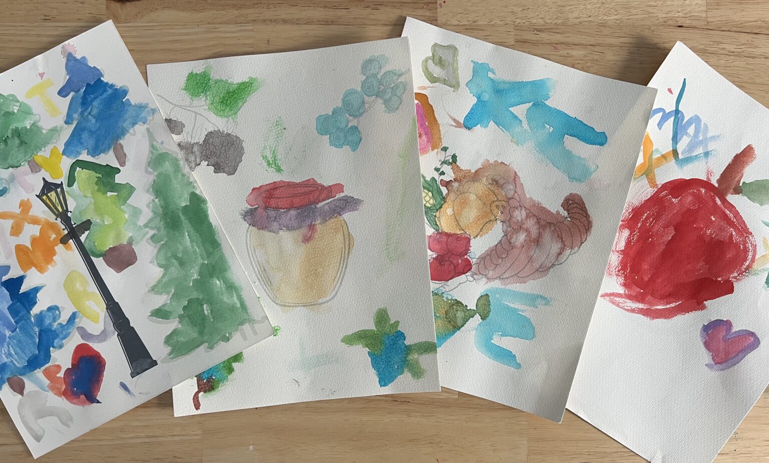 Free Printable Fall & Winter Watercolor Outlines - Weavers Orchard