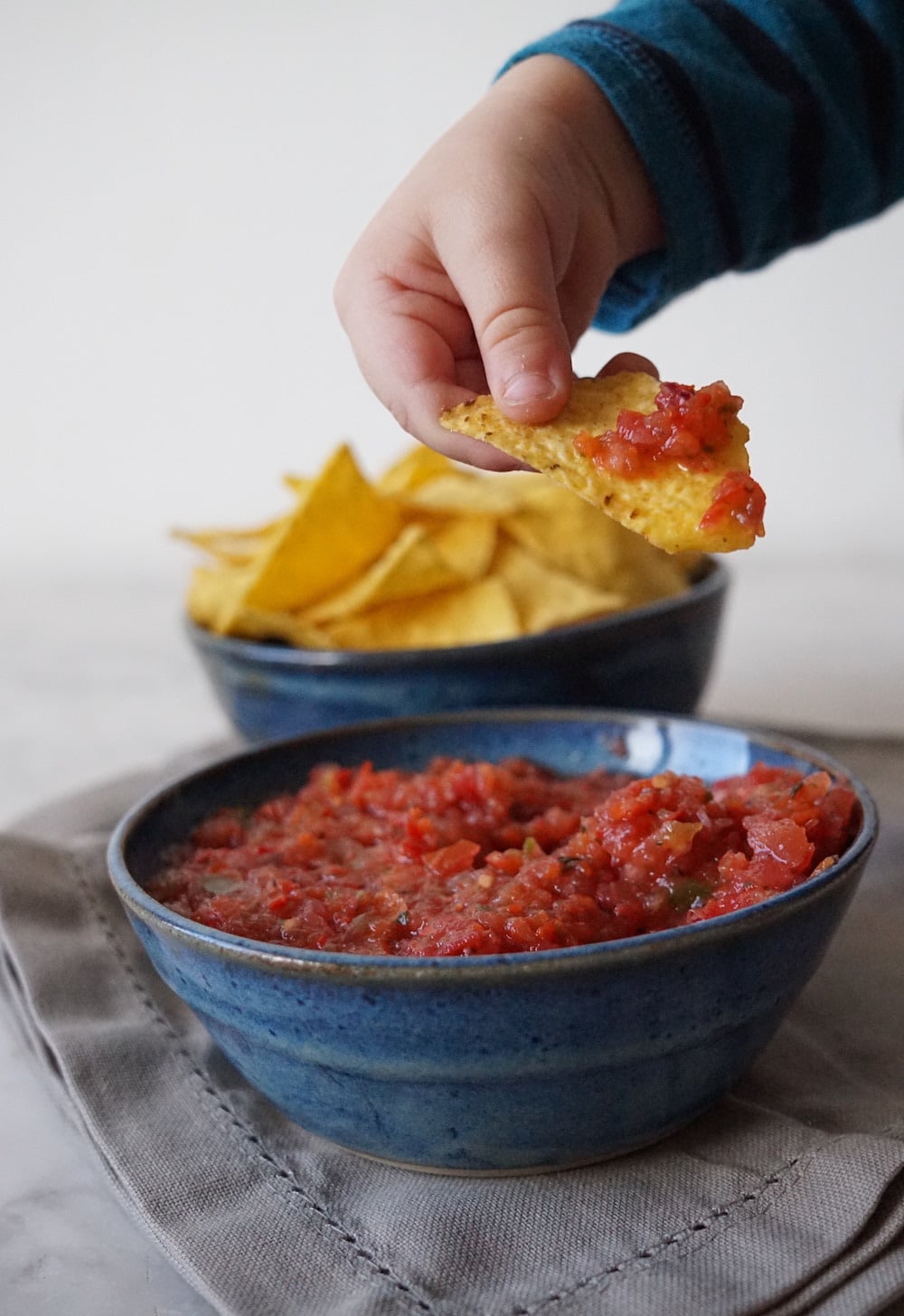 salsa and chips