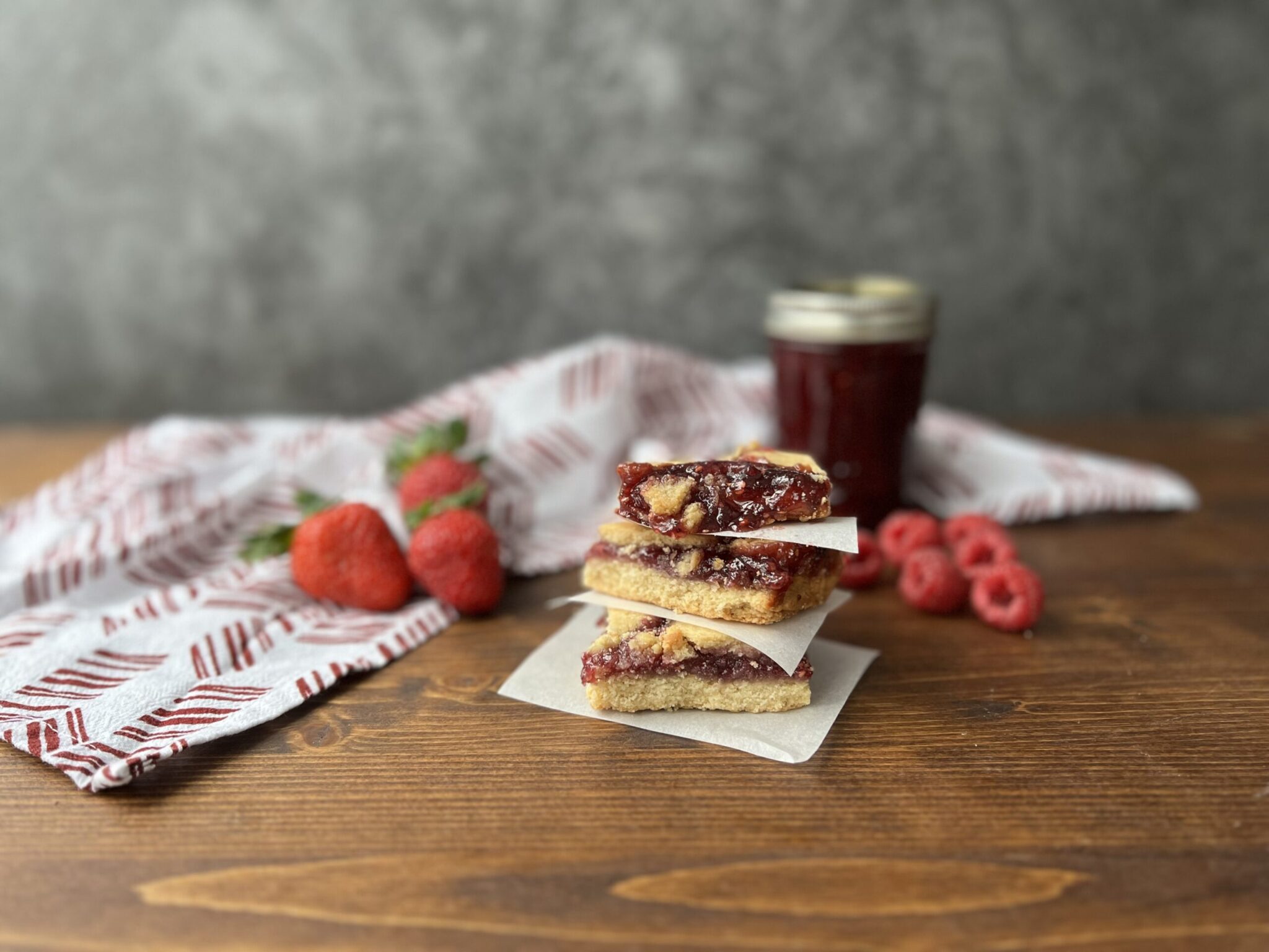Triple Berry Jam Bars