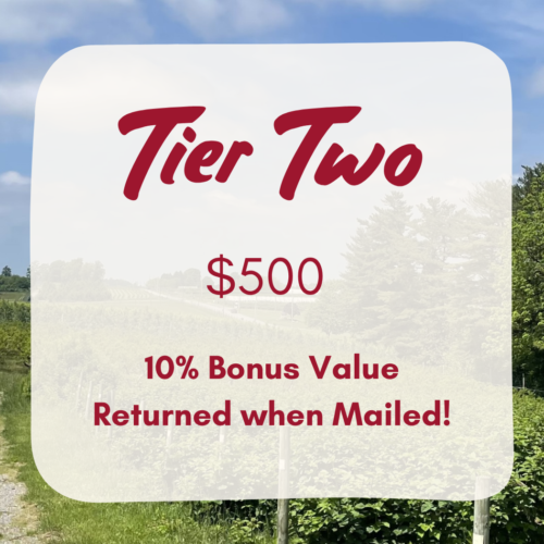 Tier One (2) Tier 2 - Investment Gift Card